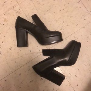 Platform chunky loafers